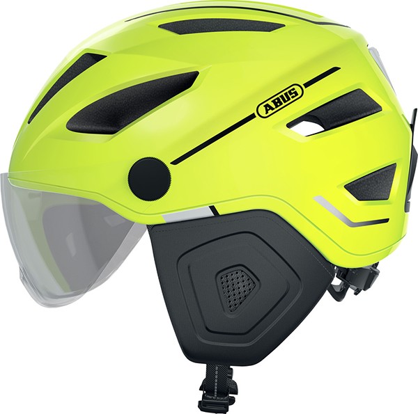 Helmet pedelec 2.0 ace with visor NTA-8776 mark M 52-57 signal Yellow Abus urban