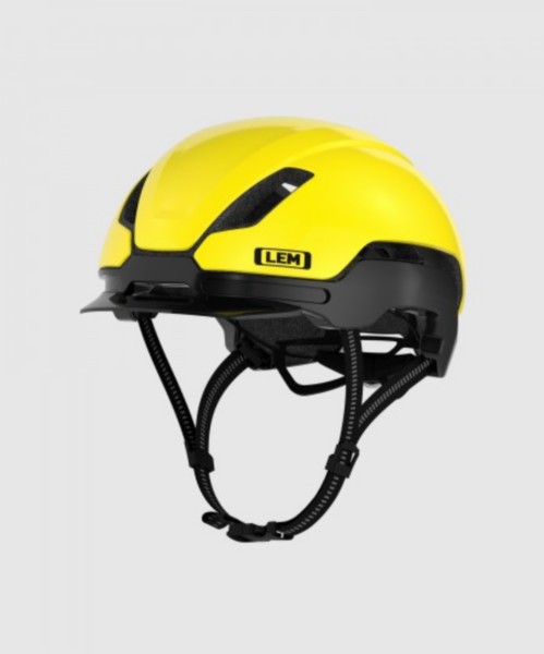 Helmet pedelec snorfiets GelMotion led NTA-8776 mark M 56-59 yellow Lem current
