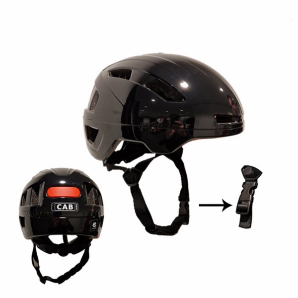 Helmet pedelec snorfiets NTA-8776 mark L 56-62 black shine CAB safety
