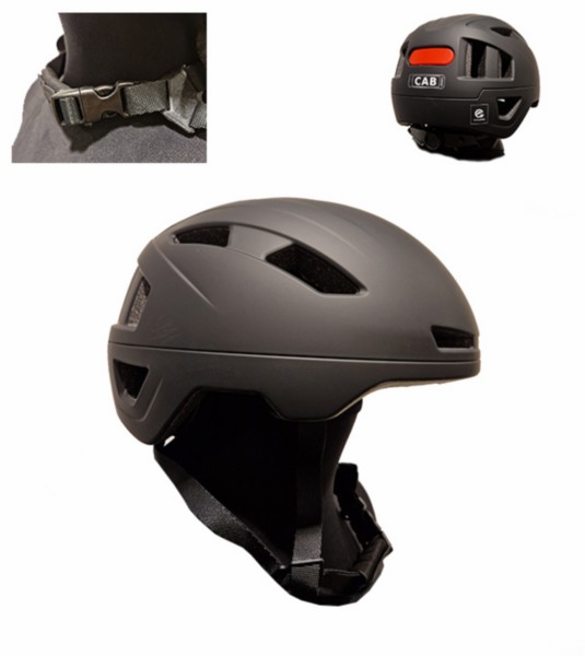 Helm pedelec snorfiets NTA-8776 keur M 52-57 zwart mat CAB safety
