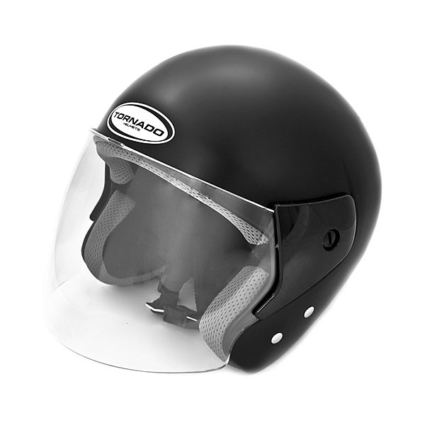 Jet helm Tornado classic maat L 59/60cm zwart metallic