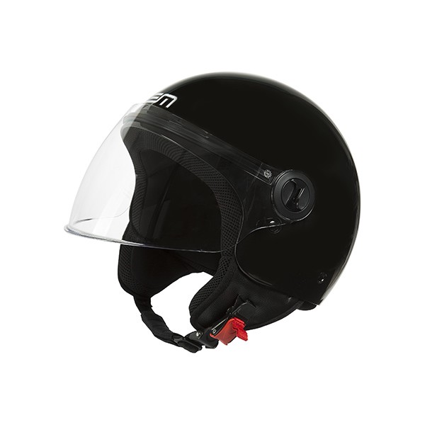 Jet Helm L Schwarz glanz Lem modell Roger eco