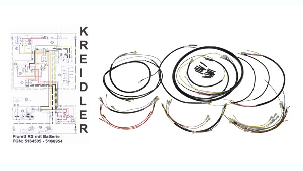 Kabelboom model met knipperlicht Kreidler rs