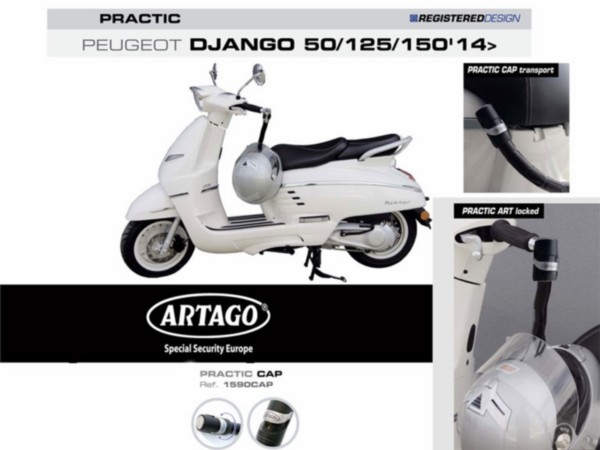 Kabelslot stuur antirobos Peugeot Django artago