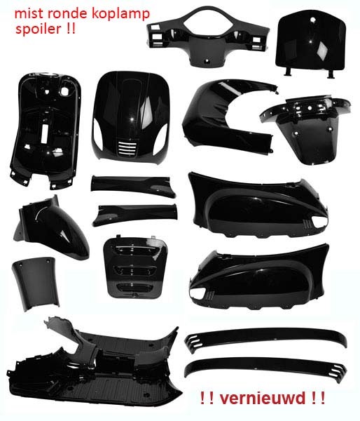 Boddykit !! missing deel !! China Vespa LX S Napoli Riva Roman Vespelini vx50agm black 18-de