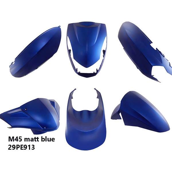 Verkleidung Peugeot Kisbee blau matt 6-delig