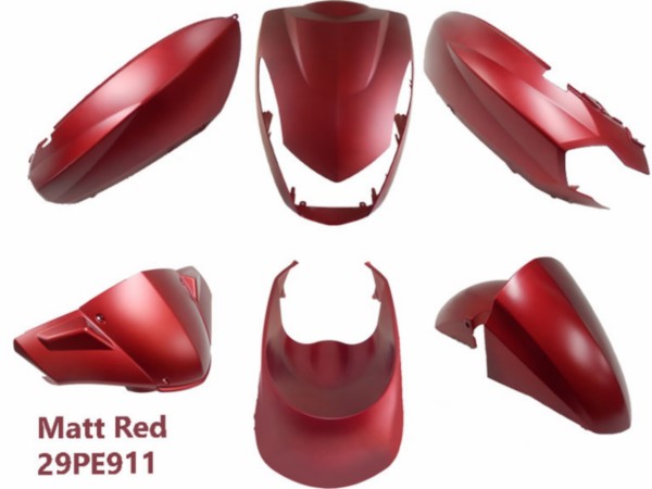 Boddykit Peugeot Kisbee red matt 6-delig