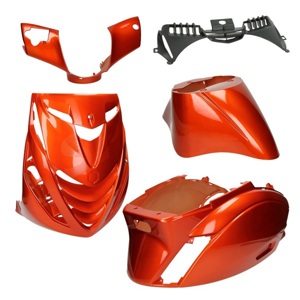 Body work set Piaggio Piaggio Zip Sp amber orange DMP 5 parts