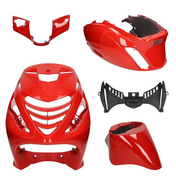 Boddykit Piaggio Zip Sp Ferrari shine red Zip 2000 DMP 5-delig