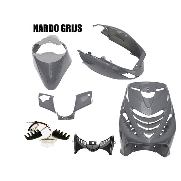 Boddykit Piaggio zip Sp + led lamp Nardo grey shine Zip 2000 grey