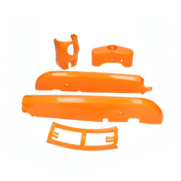 Kappenset plastic Kreidler oranje 4-delig