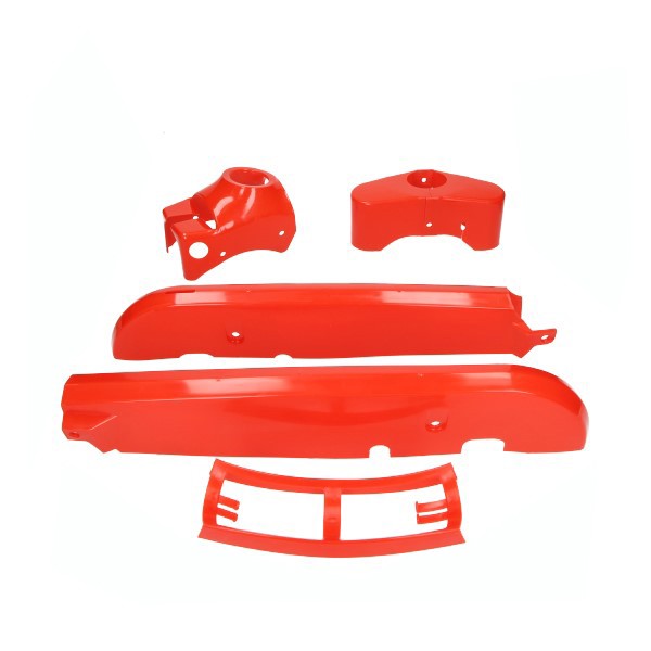 Boddykit plastic Kreidler red 4-parts