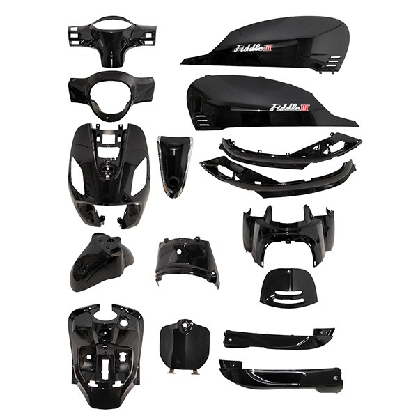 Boddykit Sym black shine 16-delig suits on Sym Sym Fiddle 3