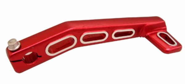 Kickstart pedal 3-gaats Speedfight Peugeot Vivacity red aluminium DMP