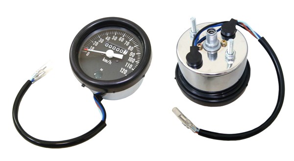 Speedometer clock Yamaha FS1 chrome original model