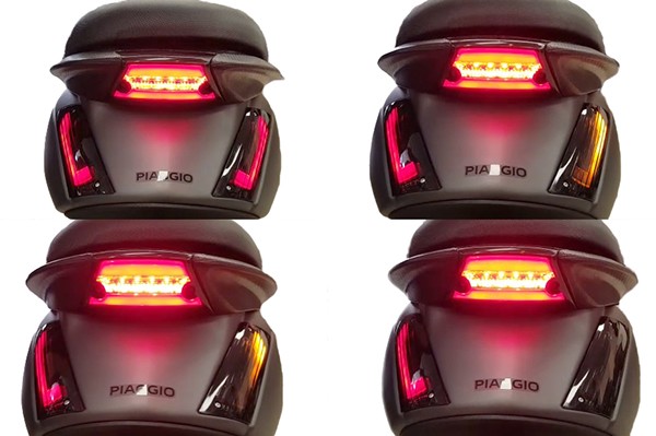 Knipperlichtset achter led matrix Piaggio Zip 2000 smoke Power1