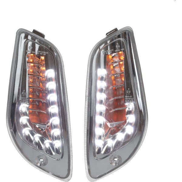 Winker set Audi E-mark daytime running lights LX Vespa S clear front Power1