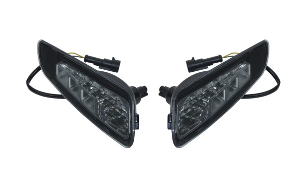 Blinker Set LED Luxus Primavera Sprint Schwarz smoke Vorne DMP