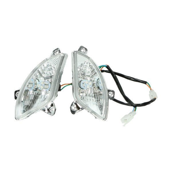 Blinker Set vorderseite LED klar E-Marken China LX Napoli