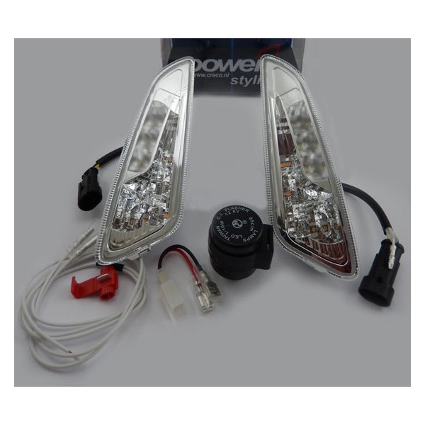 Winker set front side led matrix E-mark Primavera Sprint clear Power1