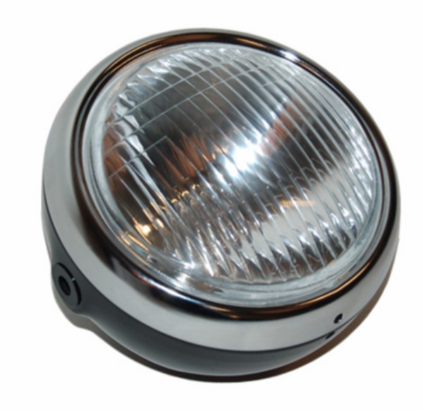 Headlight round Yamaha FS1 black