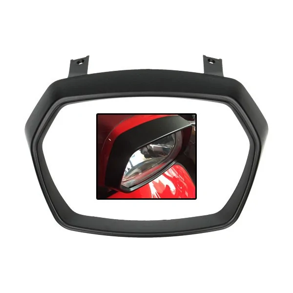 Headlight rim Vespa Sprint black matt DMP