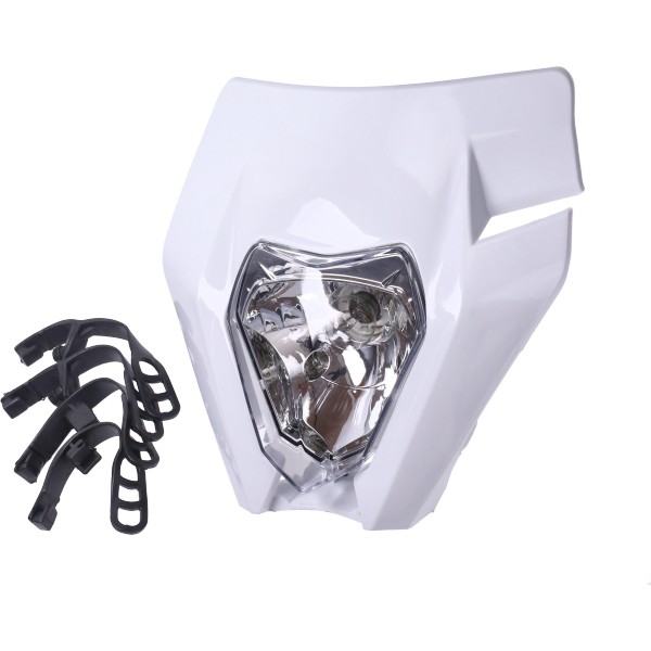 Headlight spoiler + lighting type KTM enduro sm for example Aprilia beta Rieju Senda universal