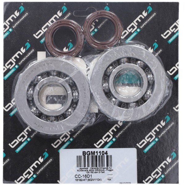 Crankshaft bearing + sealset Gilera Runner 180cc 2-stroke BGM bgm1104