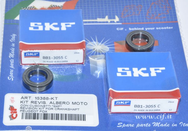 Crankshaft bearing + sealset Peugeot Fox