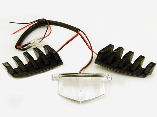 LED-Beleuchtung Frontschild E-Prüfzeichen Piaggio Zip 2000 smoke Power1