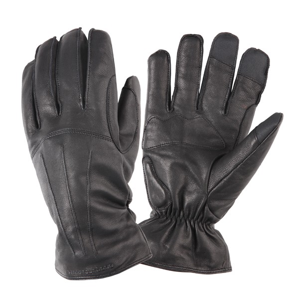 Motor glove set leer M black Tucano Urbano softy icon 951im