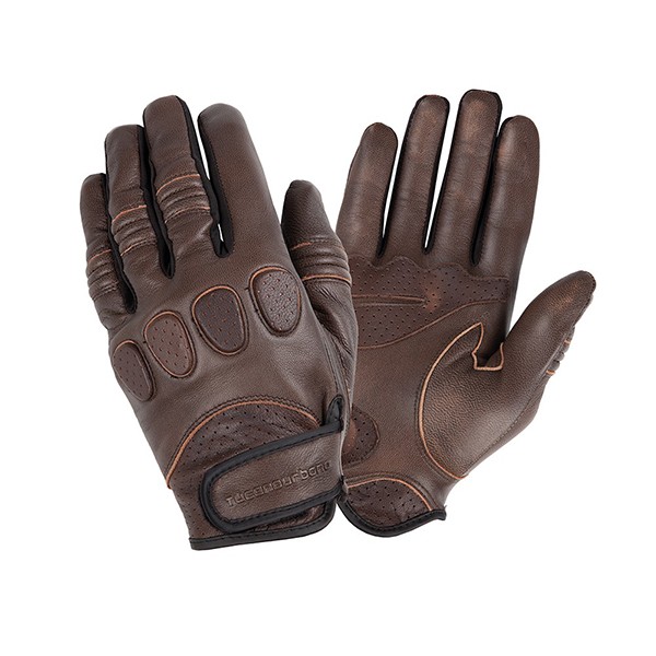 Motor glove set zomer leer L brown Tucano Urbano Gig 9920u