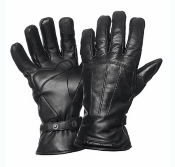 Motorhandschuh-Satz Leder M Schwarz Tucano Urbano 9927w lady touch so lange wie nog im Stock