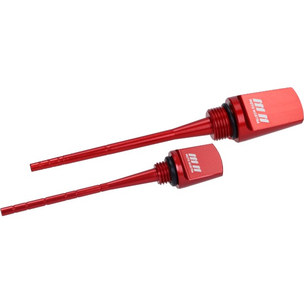 Oil dipper stick Moto-Nostra set red suits on Vespa Gts 125cc, Vespa Gts 250cc, Vespa Gts 300, Vespa m