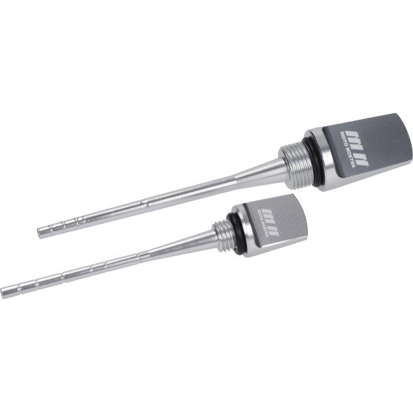 Oil dipper stick Moto-Nostra set silver suits on Vespa Gts 125cc, Vespa Gts 250cc, Vespa Gts 300, Vespa
