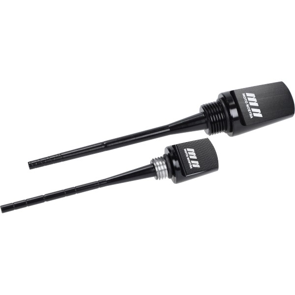Oil dipper stick Moto-Nostra set black shine suits on Vespa Gts 125cc, Vespa Gts 250cc, Vespa Gts 300,