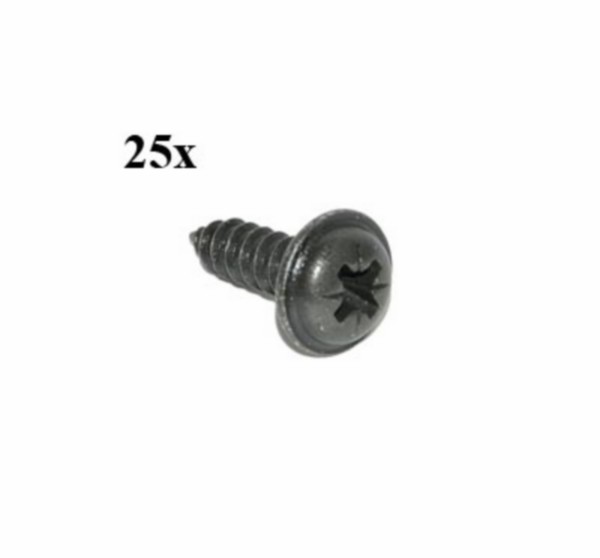 Drive screw beplating for the purpose of winker Vespa Sprint Vespa Primavera 3.5x16mm black 25pcs