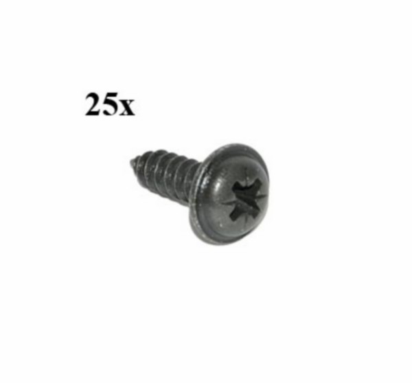 Schraube Verkleidung beplating zum Nutzen von Blinker Vespa Sprint Vespa Primavera 3.5x16mm Schwarz 25pcs