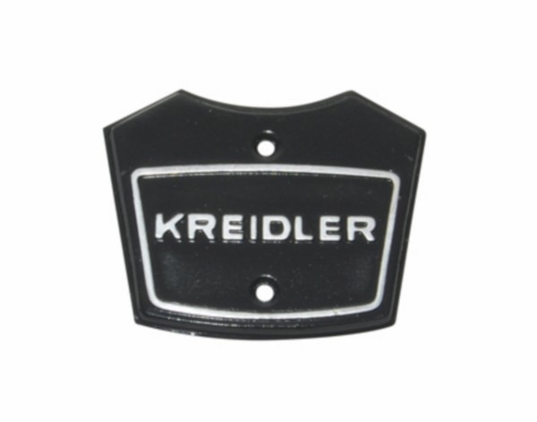 Plate + logo headlight house Kreidler anthracite upper