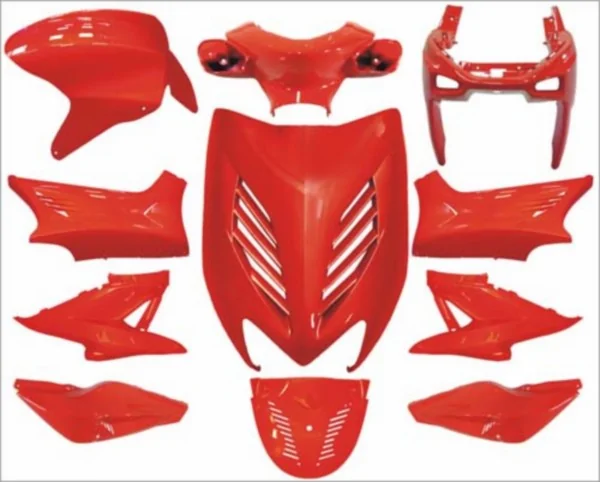 Verkleidung speziell Yamaha Aerox rot DMP 11-delig