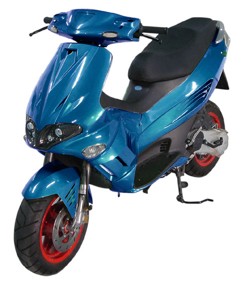 Verkleidung speziell Gilera Runner blau verchromt DMP 12-delig