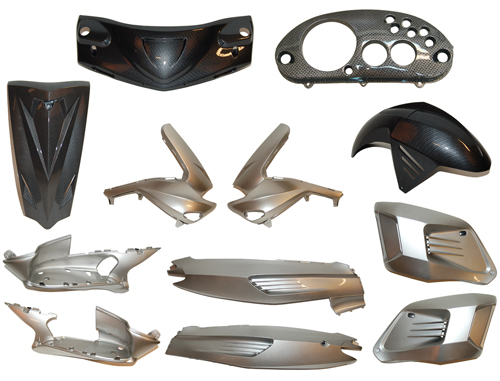 Bodykit special runner zilver/carbon new DMP 12 -pieces