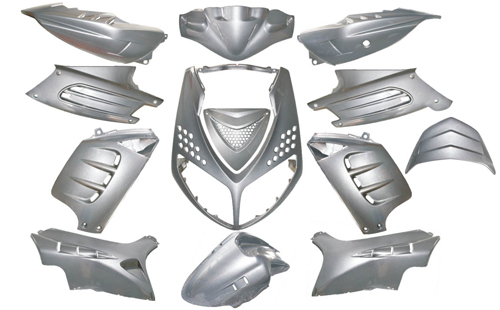 Verkleidung speziell Peugeot Speedfight 2 silber Metallic DMP 13-delig