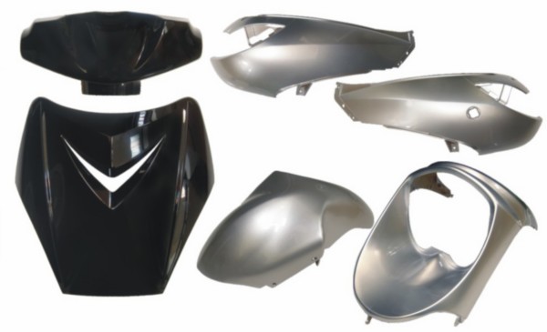 Bodykit viva sportline black/zilver DMP 6 -pieces