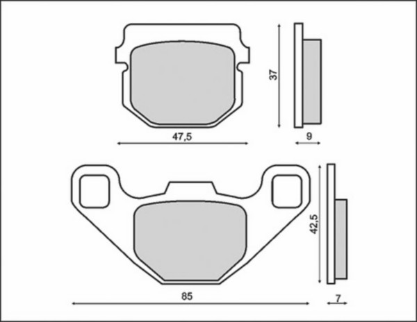 Brake pad set add Buxy rs com cpi Kisbee rush Speedake tgb SBS 101hf