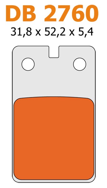 Remblokset af1 Cros Malaguti F12 fif RST voor Delta db2760