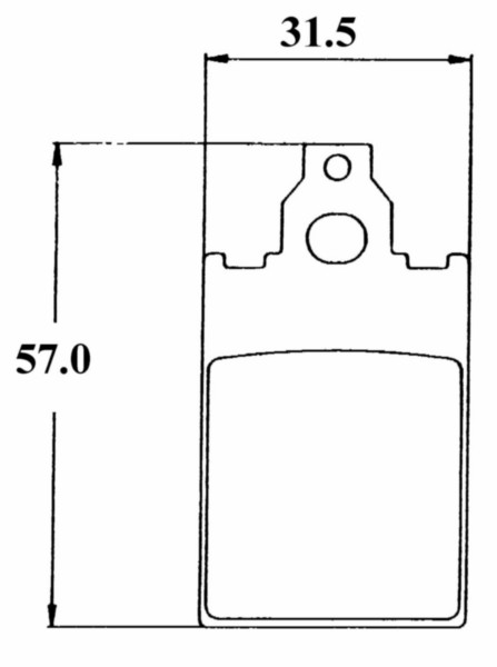 Brake pad set af1 f12rst f15 red rose Revival streetmate tua Youngster for DMP