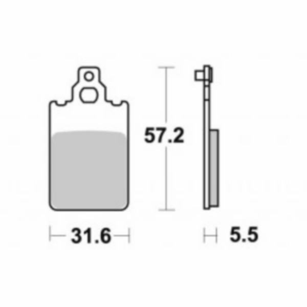 Brake pad set af1 f12rst f15 red rose Revival tua Youngster for sbs 109hf