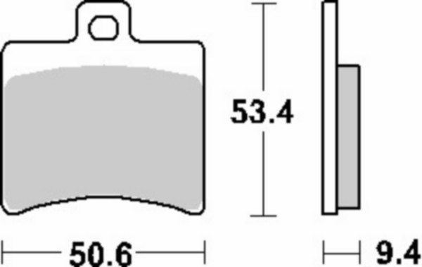 Brake pad set Aprilia SR 2000 behind SBS 152hf