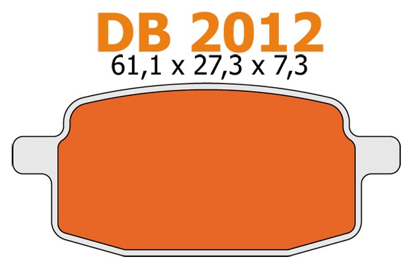 Brake pad set arr bao big max scor Peugeot V-clic front Delta db2012